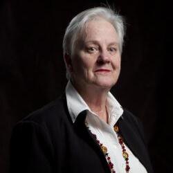 Portrait of Mary Hiscock during an oral history interview with Kim Rubenstein at the National Library of Australia, 29 August 2011