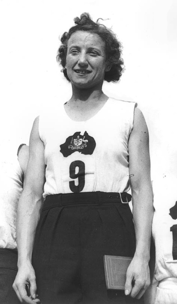 Decima Norman, Empire Games, Sydney, 11 February 1938 / Sam Hood Mitchell Library, State Library of New South Wales