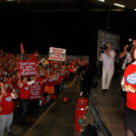 Lisa Fitzpatrick at final meeting of Respect our Work Campaign, 2012