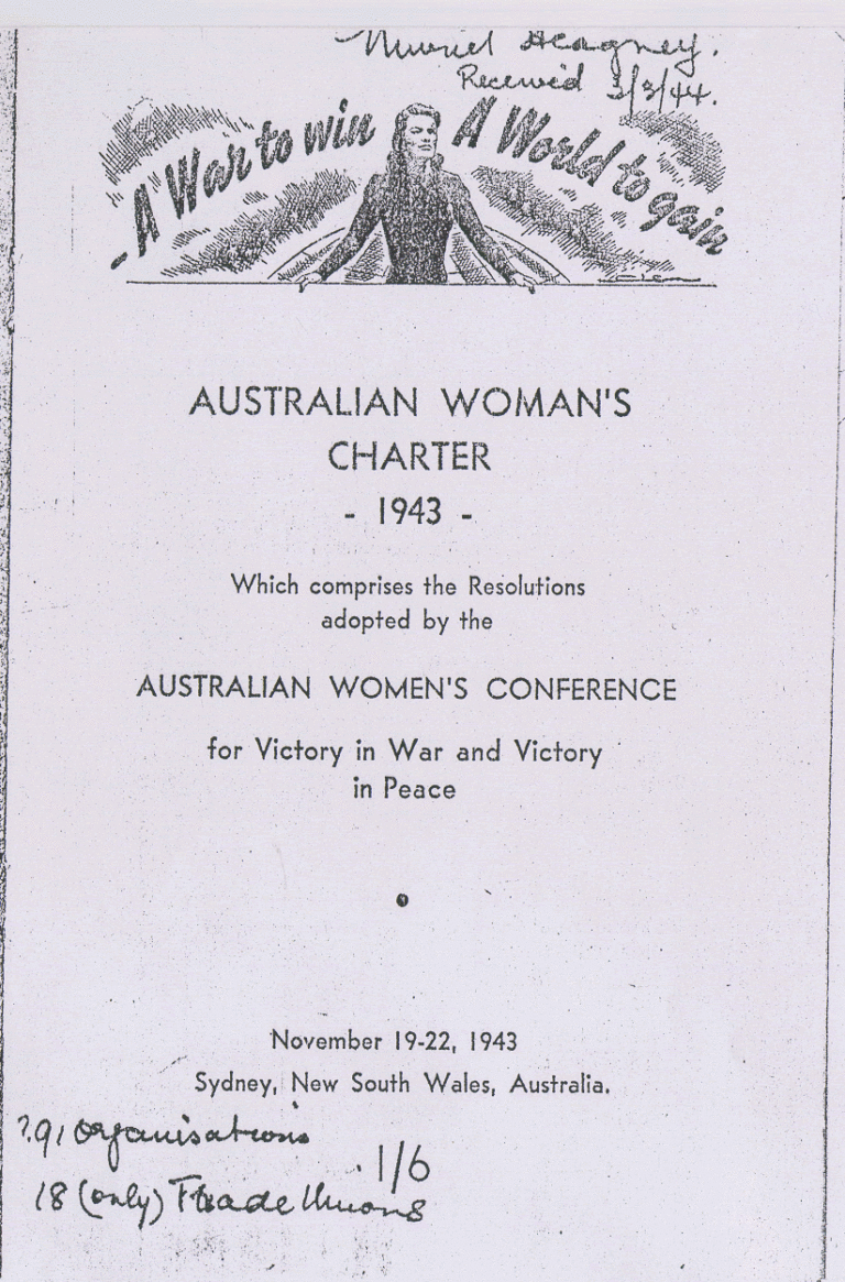 Australian Woman's Charter 1943