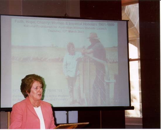 Senator the Honourable Judith Troeth