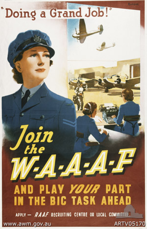 Keep them flying! There's a job for you in the WAAAF
