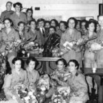 Group portrait of Australian Army Nursing Service (AANS) nurses, who were former prisoners of war (POWs