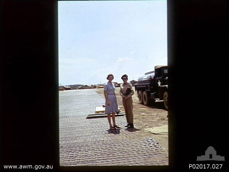 Commandant Janice Webb (later Hilton), Australian Red Cross (ARC), and Wing Officer Betty Docker, Matron of 4 RAAF Hospital at Butterworth, Malaysia