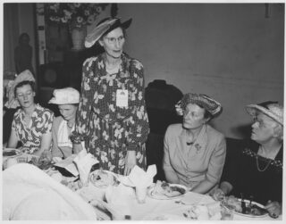 Mrs Brookes addressing the 1952 Conference of the Australian National Council of Women