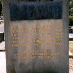 Jessie Vasey headstone at Lilydale cemetery