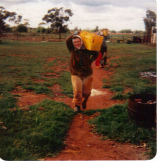 Savina Patroni, taken on arrival in Australia